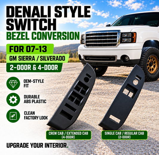07–13 Silverado/Sierra Denali/LTZ Door Panel Window Switch Conversion Kit