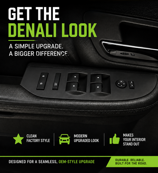 Window Switch Conversion Kit for 07-13 GM Denali-Style Interior Trim